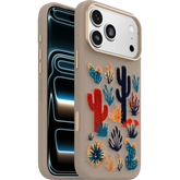 iPhone 17 Pro Max Symmetry Series Cactus Leather Embroidery Case
